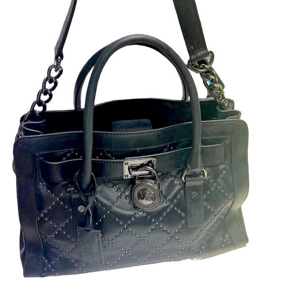 - Michael Kors Hamilton satchel with optional chain and leather strap lock/ key - Picture 4 of 16